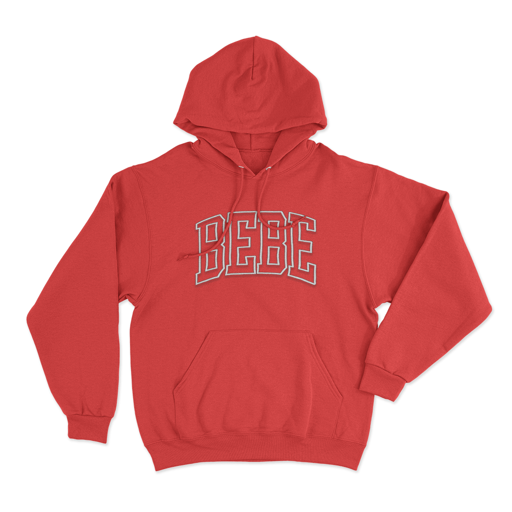 BEBE Unisex Hoodie Red BEBE Unisex Hoodie Red