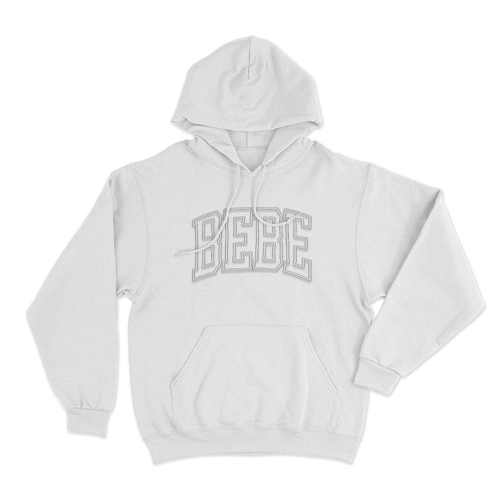 BEBE Unisex Hoodie White BEBE Unisex Hoodie White