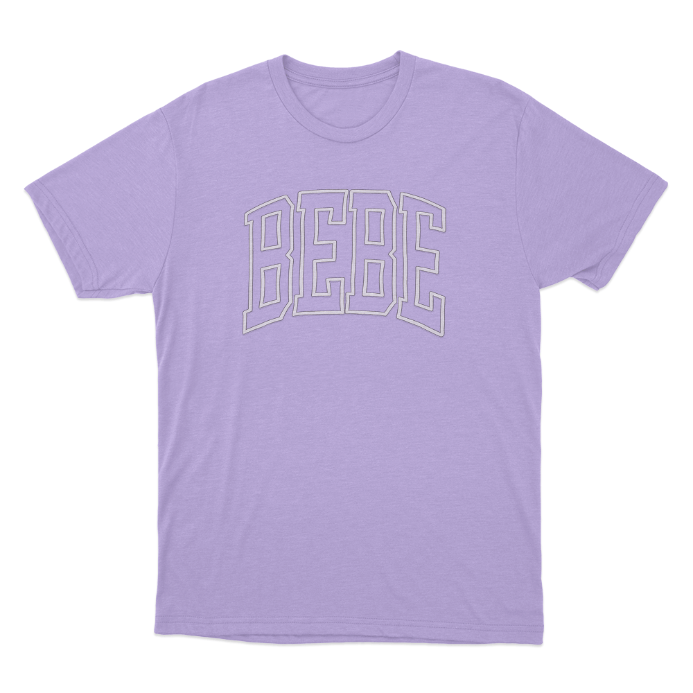BEBE Unisex T Shirt Purple BEBE Unisex T Shirt Purple