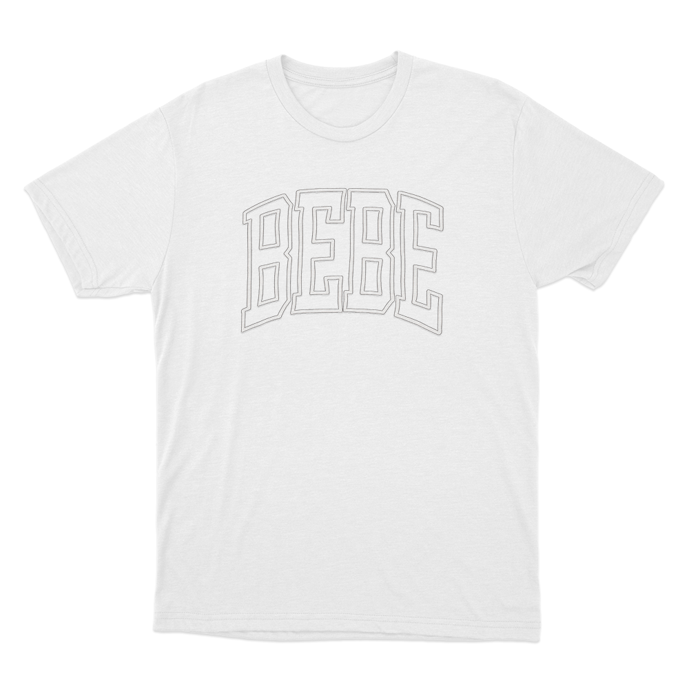 BEBE Unisex T Shirt White BEBE Unisex T Shirt White