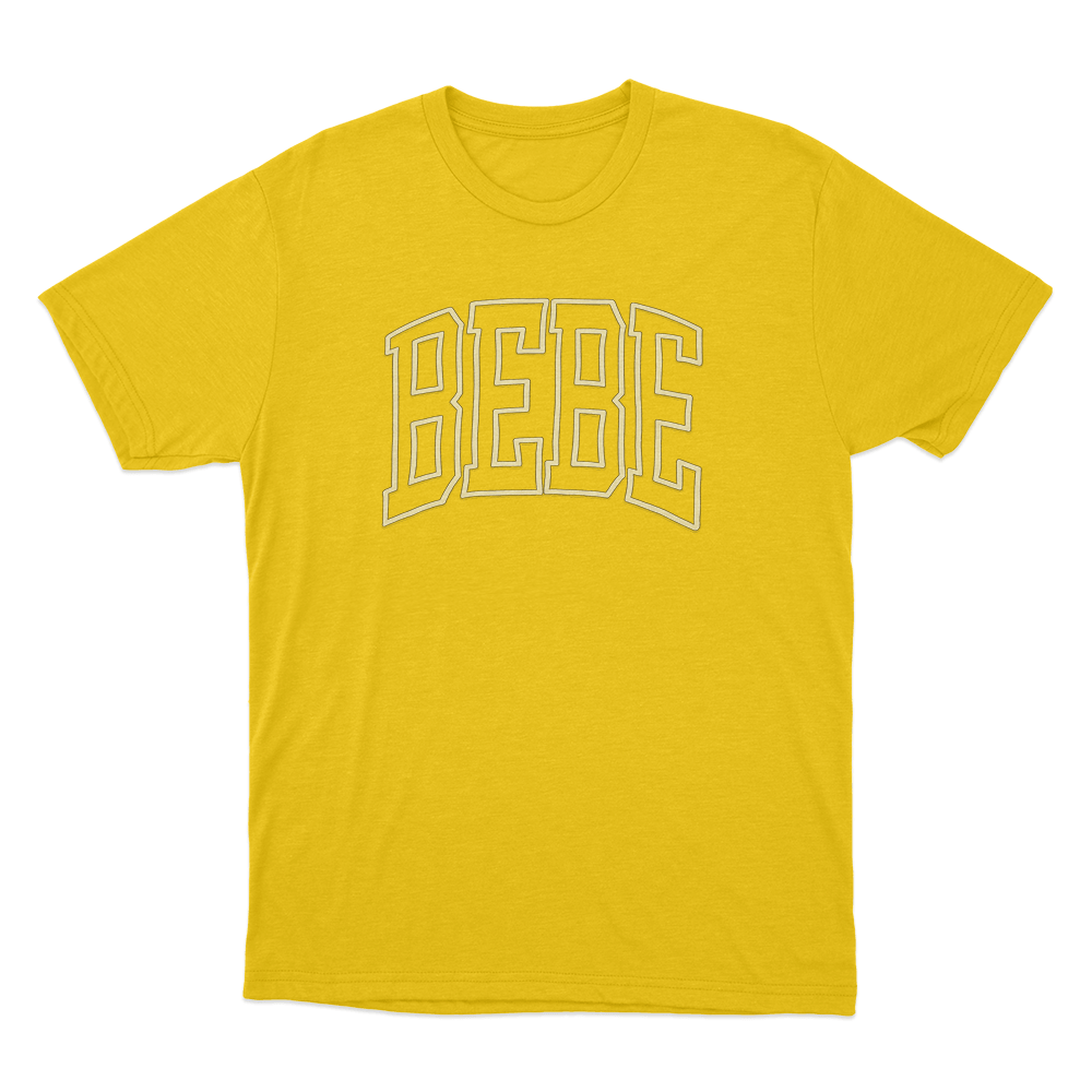 BEBE Unisex T Shirt Yellow BEBE Unisex T Shirt Yellow