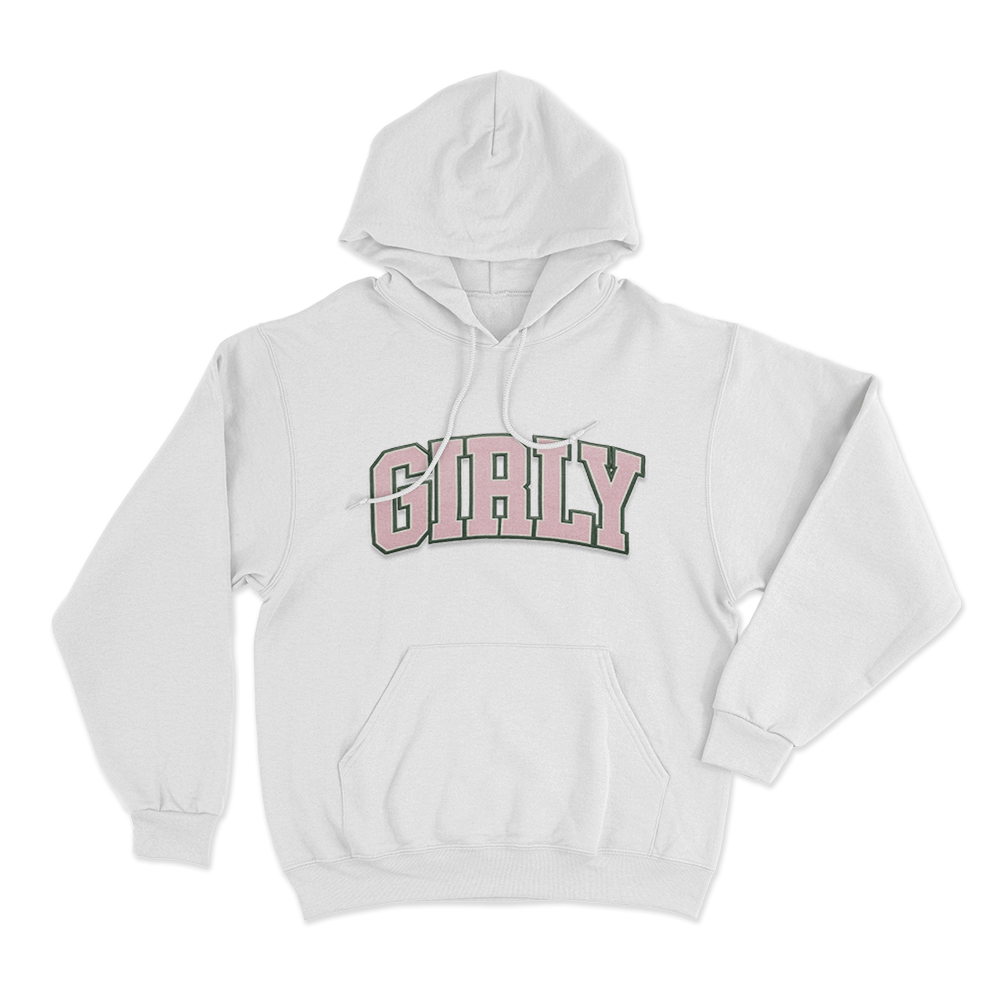 Girly Unisex Hoodie White Girly Unisex Hoodie White