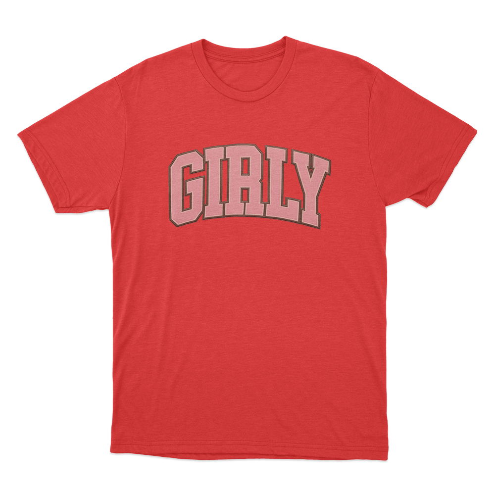 Girly Unisex T Shirt Red Girly Unisex T Shirt Red