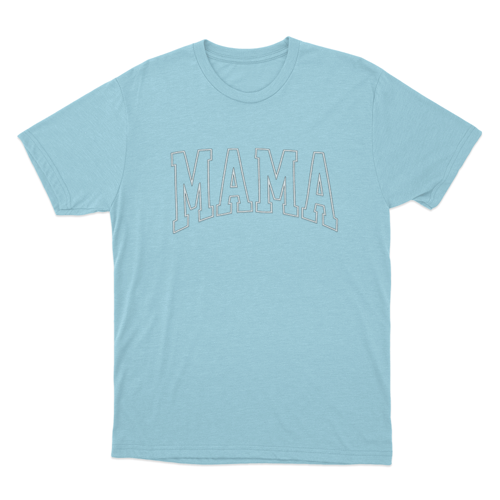 MAMA Unisex T Shirt Sky Blue MAMA Unisex T Shirt Sky Blue