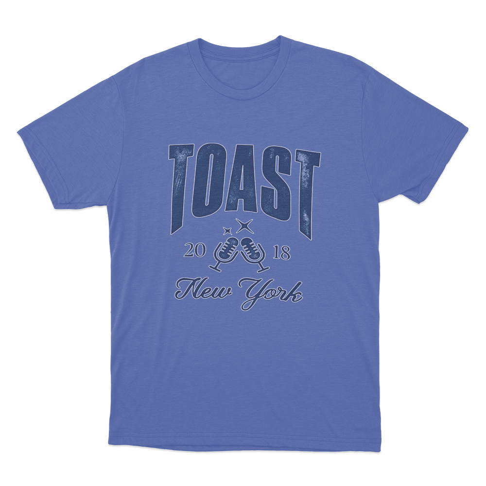 TOAST New York 2018 Unisex T Shirt Blue TOAST New York 2018 Unisex T Shirt Blue