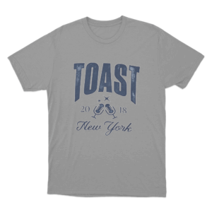 TOAST New York 2018 Unisex T Shirt Grey