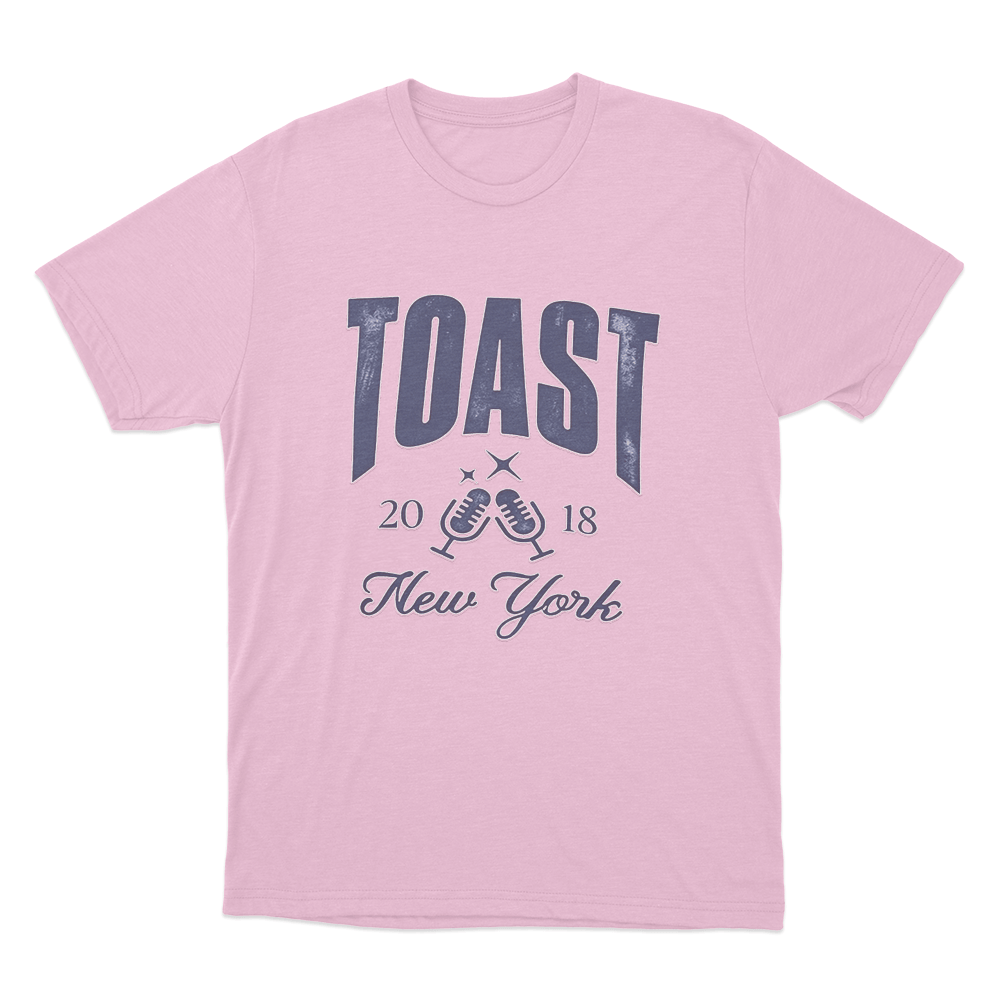 TOAST New York 2018 Unisex T Shirt Pink TOAST New York 2018 Unisex T Shirt Pink