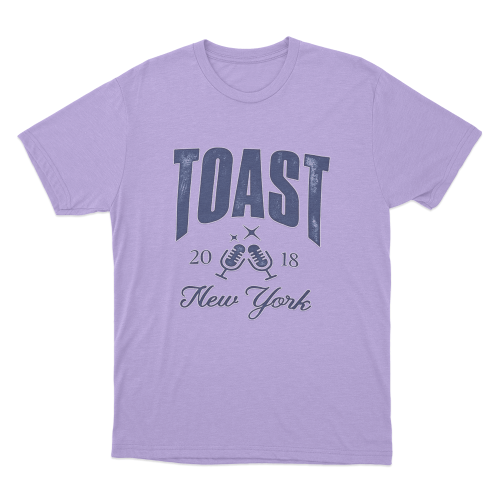 TOAST New York 2018 Unisex T Shirt Purple TOAST New York 2018 Unisex T Shirt Purple