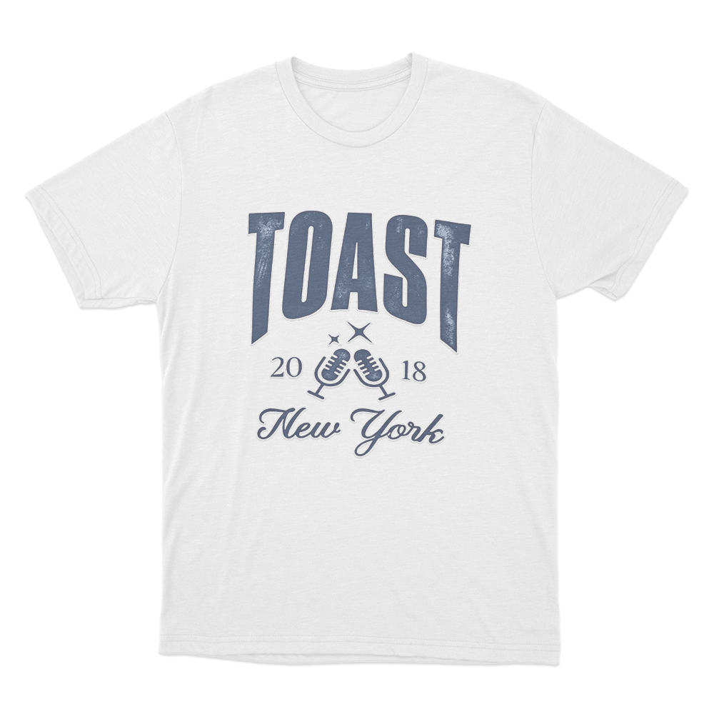 TOAST New York 2018 Unisex T Shirt White TOAST New York 2018 Unisex T Shirt White