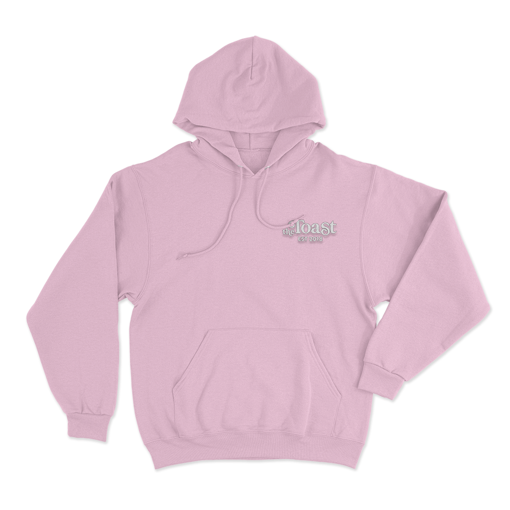 The Toast Logo Unisex Hoodie Pink The Toast Logo Unisex Hoodie Pink