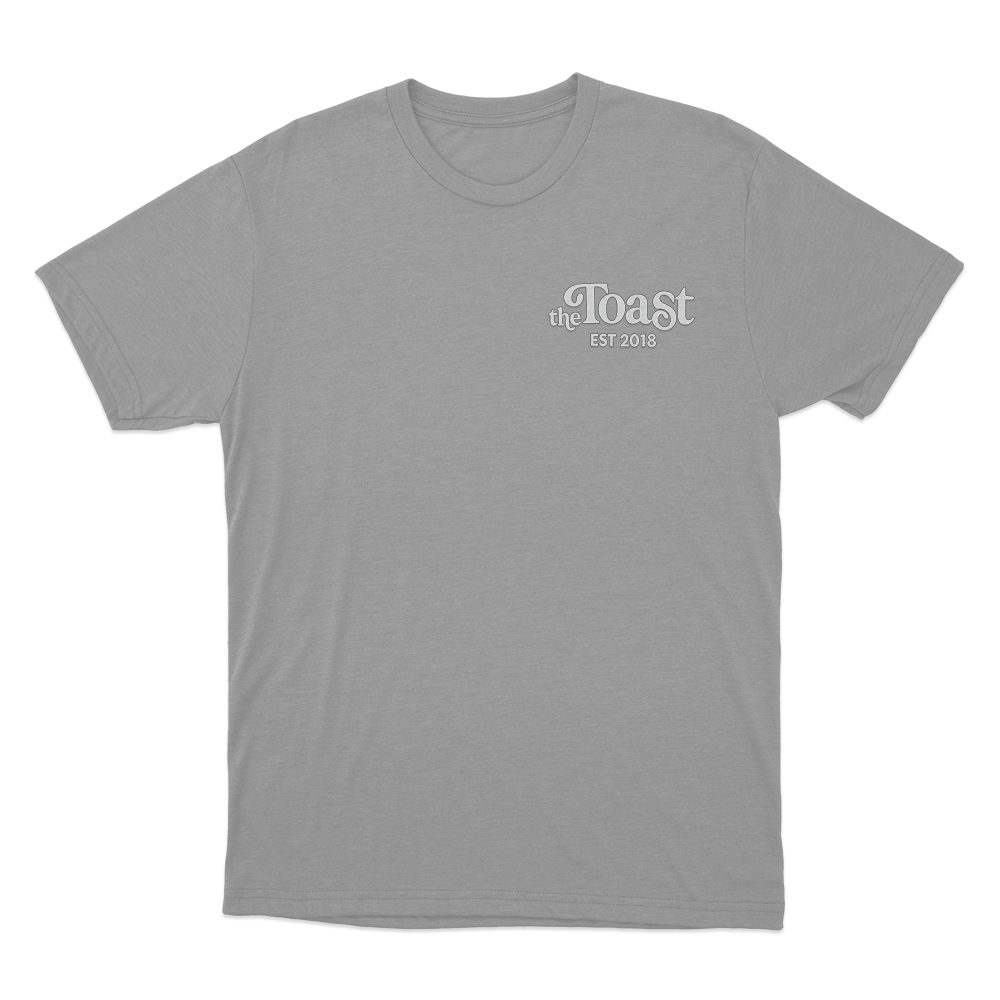 The Toast Logo Unisex T Shirt Grey The Toast Logo Unisex T Shirt Grey