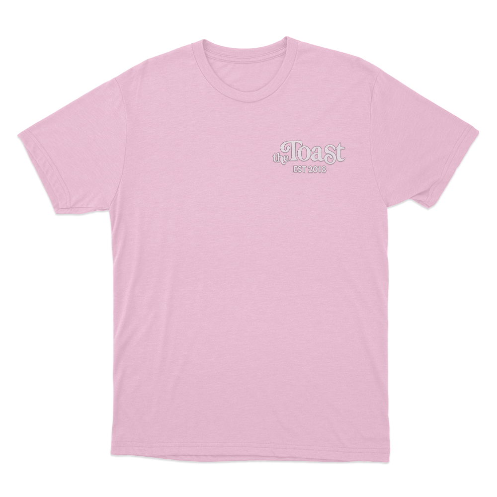 The Toast Logo Unisex T Shirt Pink The Toast Logo Unisex T Shirt Pink