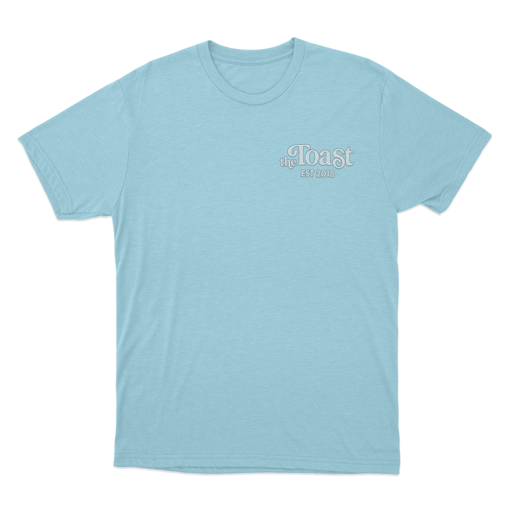The Toast Logo Unisex T Shirt Sky Blue The Toast Logo Unisex T Shirt Sky Blue