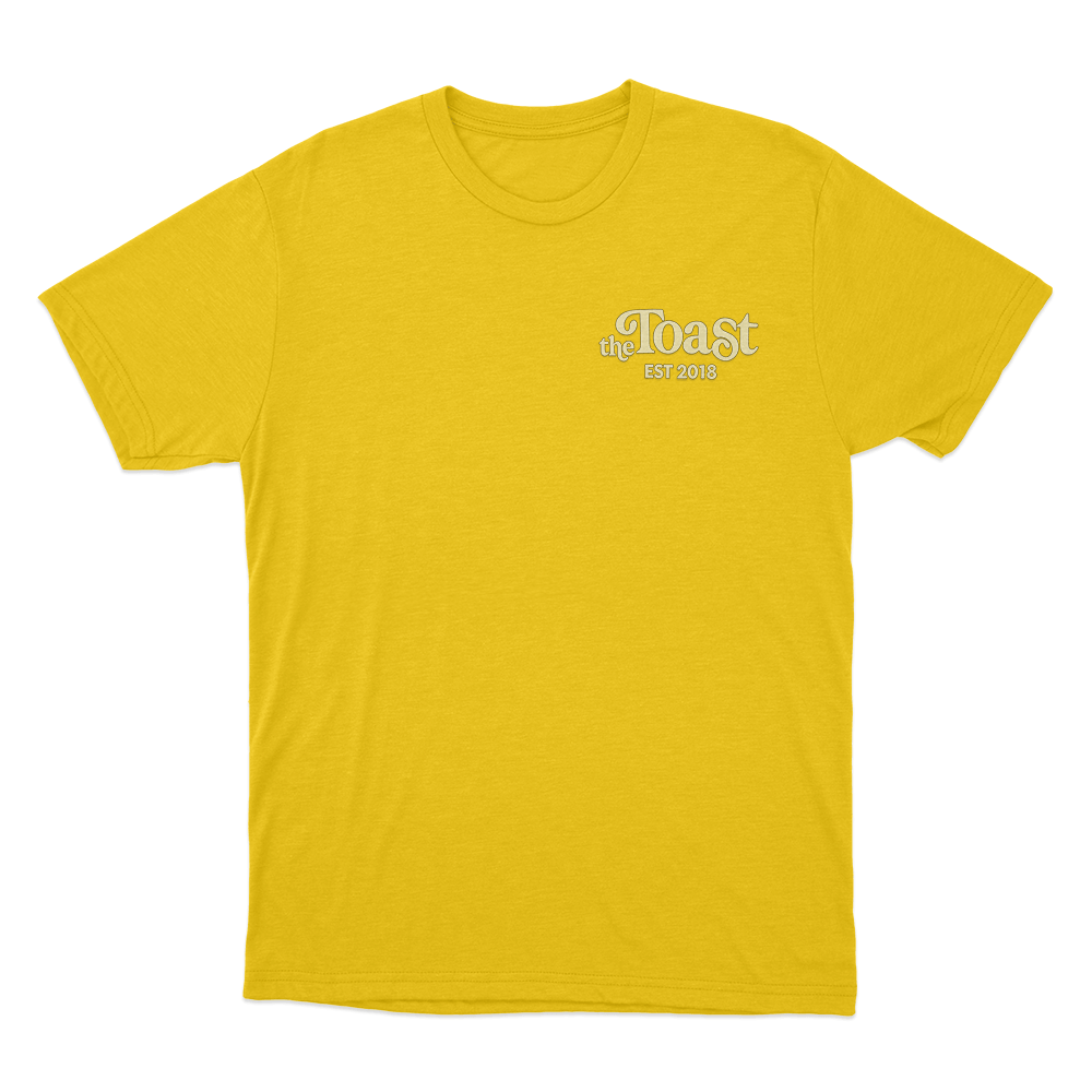 The Toast Logo Unisex T Shirt Yellow The Toast Logo Unisex T Shirt Yellow