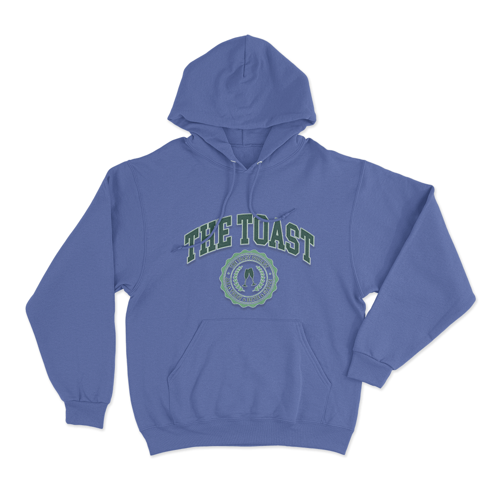 Toasty Emblem Unisex Hoodie Blue Toasty Emblem Unisex Hoodie Blue