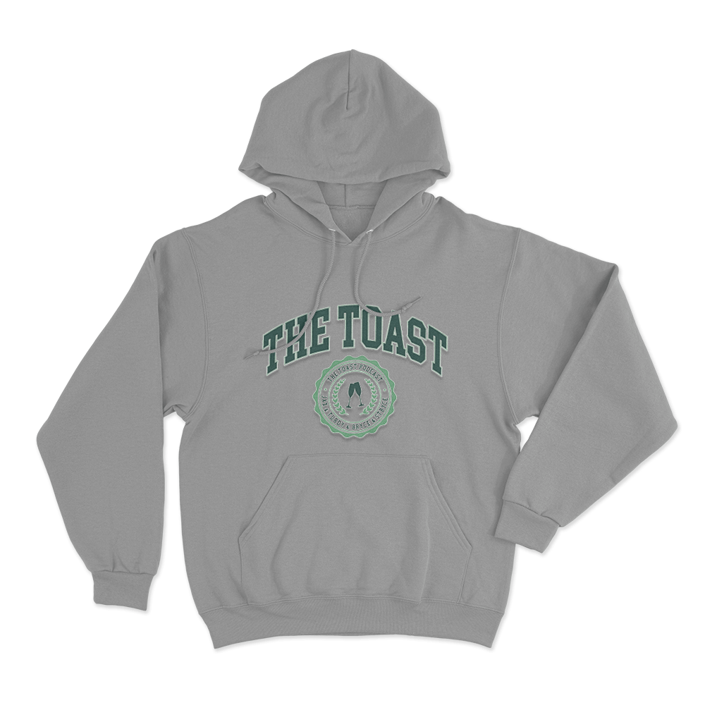 Toasty Emblem Unisex Hoodie Grey Toasty Emblem Unisex Hoodie Grey