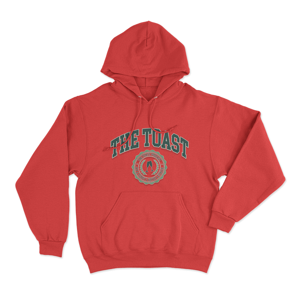 Toasty Emblem Unisex Hoodie Red Toasty Emblem Unisex Hoodie Red