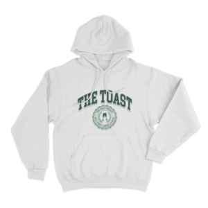 Toasty Emblem Unisex Hoodie White