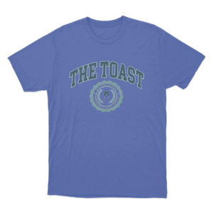 Toasty Emblem Unisex T Shirt Blue