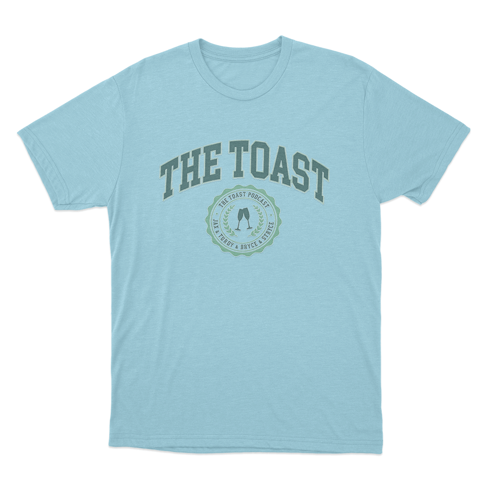 Toasty Emblem Unisex T Shirt Sky Blue Toasty Emblem Unisex T Shirt Sky Blue