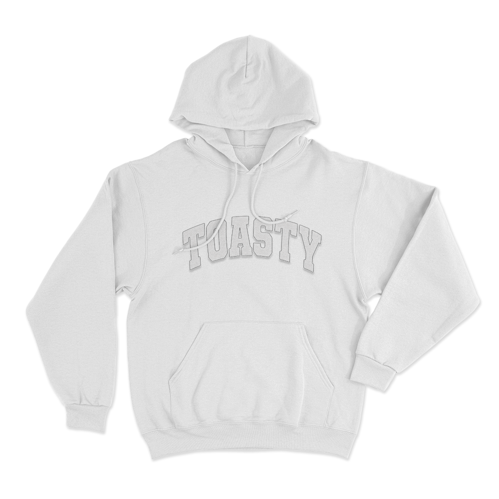 Toasty U Unisex Hoodie White Toasty U Unisex Hoodie White